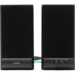 SVEN SPS-609 Black,  2.0 / 2x5W RMS, wooden, 3-